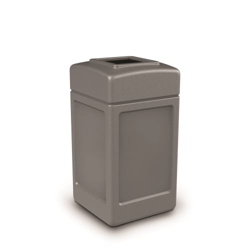 Commercial Zone PolyTec 42 Gallon Trash Can, Gray